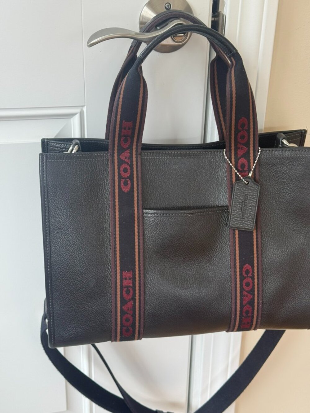 Coach Black Leather Satchel